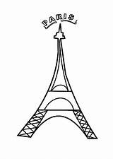 Easy Eiffel Tower coloring Page  Download Print Or Color Online For Free sketch template