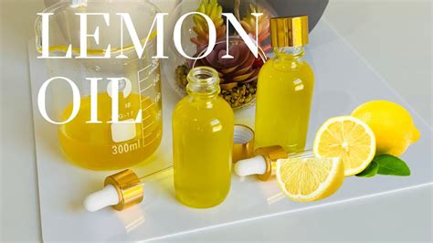 HOW TO MAKE LEMON OIL / HOMEMADE LEMON ESSENTIAL OIL FOR SKIN BRIGHTENING / DIY VITAMIN C OIL ...