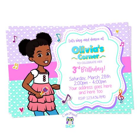 Gracie's Corner Invitation - Gracies Corner Birthday – Cute Pixels Shop