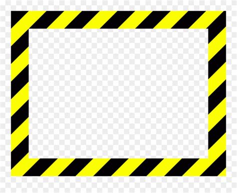 Caution Frame Clipart Barricade Tape Clip Art - Yellow And Black Frame ...