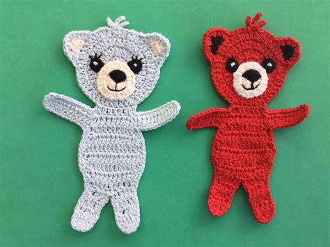 Teddy Bear Crochet Applique | AllFreeCrochet.com