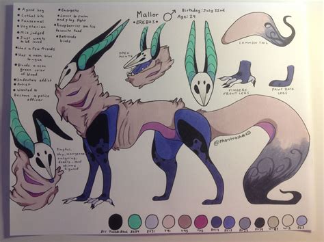 My new OC Mallor's reference sheet! He's an Erebus adoptable species ...