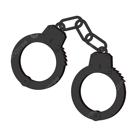 Dark Gray Vector PNG Images, Dark Gray Cartoon Handcuffs Clipart, Handcuffs Clipart, Handcuffs ...