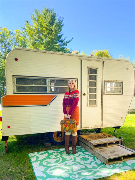 Staying in a Vintage 1970s Canned Ham Camper on AirBnb in Michigan — Emily Retro - Vintage and ...