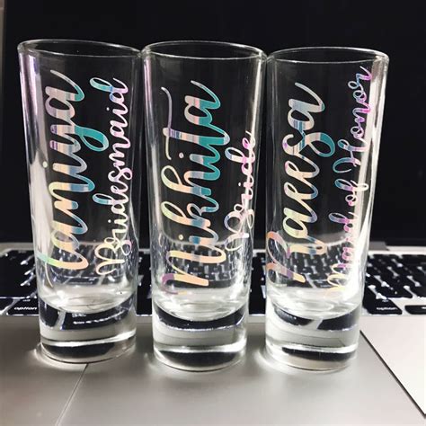 Personalized Shot Glasses Custom Shot Glasses Bridal Party - Etsy