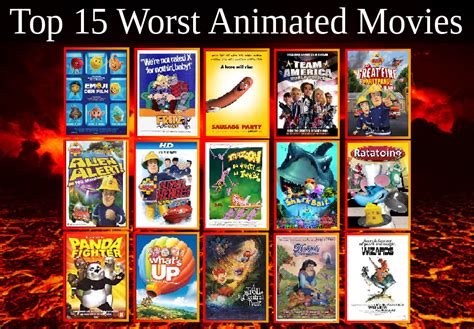 Top 15 Worst Animated Movies by 2000bonniedelvia on DeviantArt