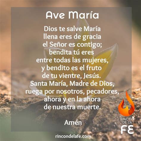 Ave María | El Ave María | Ave María Rezo | Oraciones a María ...