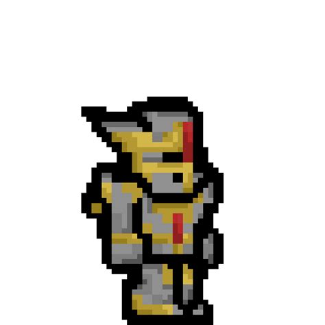 I did pixel art of the Hallowed armor. It's probably one of the most aesthetically pleasing sets ...