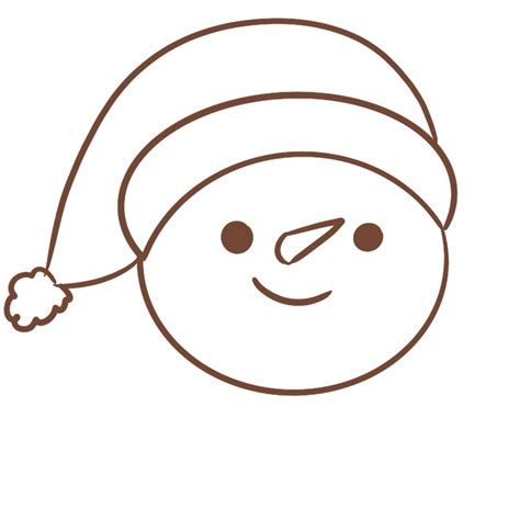 How to Draw a Snowman Head (Easy for Kids)