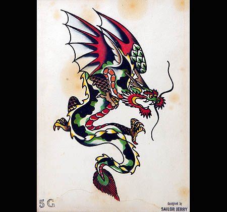 Pin by Marja And Edward on Old school dragon collection | Sailor jerry ...