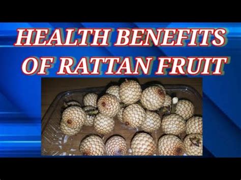 HEALTH BENEFITS OF RATTAN FRUIT - YouTube