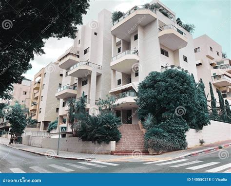 REHOVOT, ISRAEL - August 26, 2018:Residential Building and Trees in ...