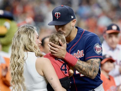 Carlos Correa Makes Sure His Wife and Son Get in On the Houston Return Fun, Gives a Courageous ...