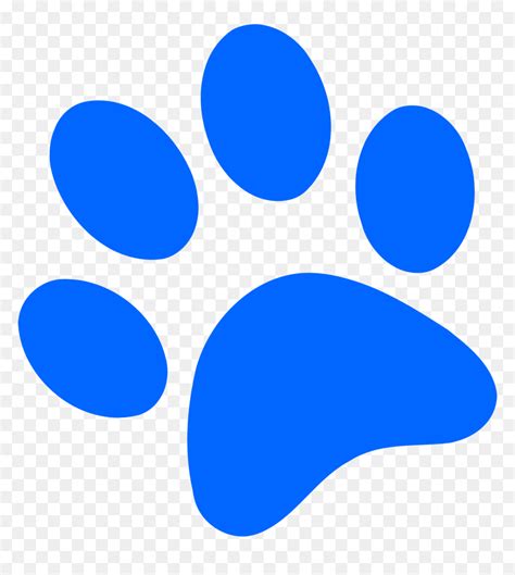 Blue Dog Paw Print, HD Png Download - vhv