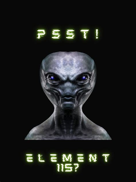 "Alien offering element 115 (moscovium)" Poster by ev-intensity | Redbubble