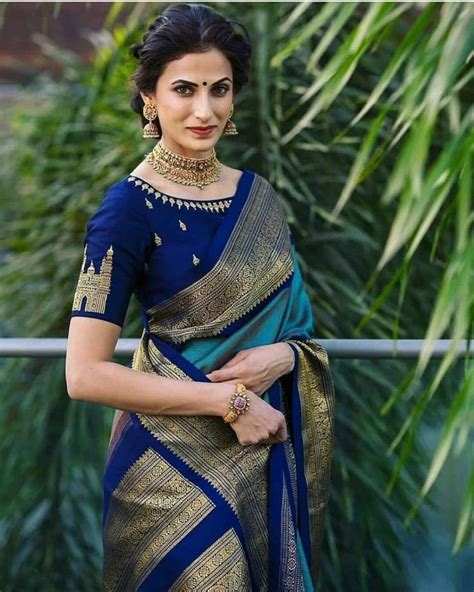 Blue Color Designer Bold And Beautiful Saree Indian | Etsy in 2021 ...