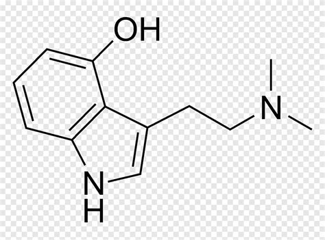 N, N-Dimethyltryptamine Struktur kimia Molekul 5-MeO-DMT, struktur kimia, sudut, putih png | PNGEgg