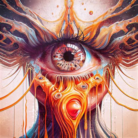 All-seeing eye - Psychedelic surrealism | Rare Digital Artwork ...