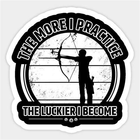 Funny Archery Quotes Vintage Clothes - Archery Sayings - Sticker ...