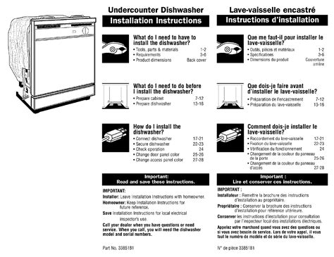 Whirlpool DU810SWKQ0 User Manual DISHWASHER Manuals And Guides L0409315