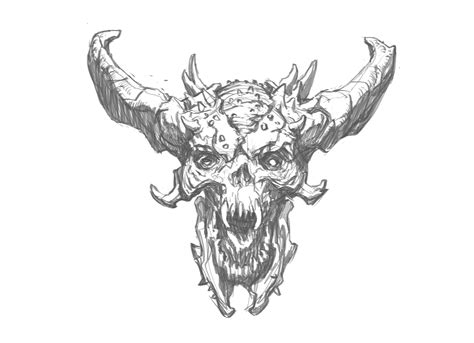 Demon Head Drawing at GetDrawings | Free download