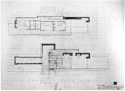 Frank Lloyd Wright Rosenbaum House Floor Plan