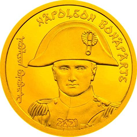 Mongolie. 1000 Tögrög 2021 "Napoleon Bonaparte - Revolutionaries" Proof, Certificate (.9999 ...