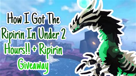 How I Got The Ripirin In Under 2 Hours!! + Ripirin Giveaway (Creatures Of Sonaria Recode) - YouTube