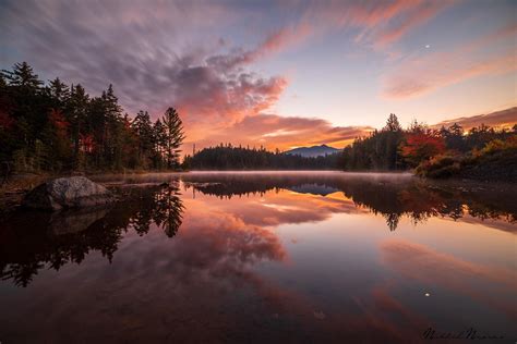 A fiery sunrise in the Adirondack mountains NY [OC][2000X1335 ...