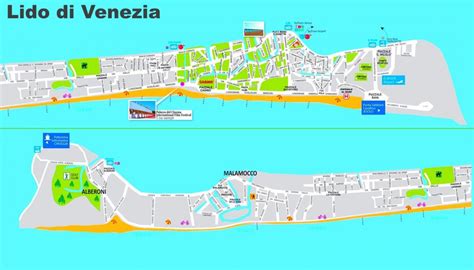 Lido Venice map - Map of lido Venice italy (Italy)