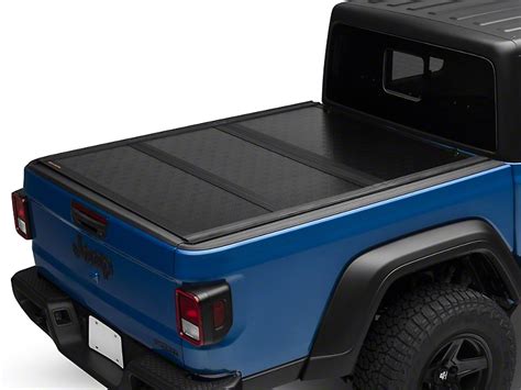 Rough Country Jeep Gladiator Low Profile Hard Tri-Fold Tonneau Cover 47620500 (2020 Jeep ...