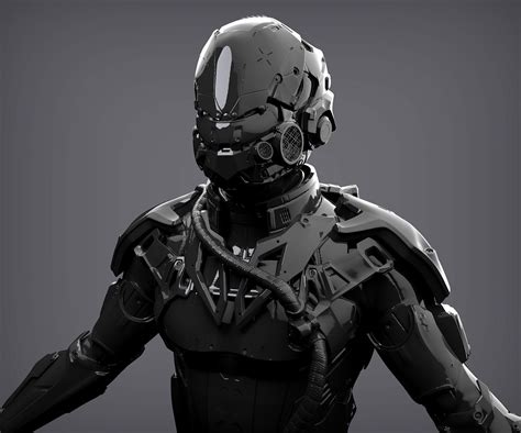 Futuristic Character 3D model | CGTrader