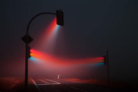 Street Lights in Fog Wallpaper, HD Artist 4K Wallpapers, Images and Background - Wallpapers Den