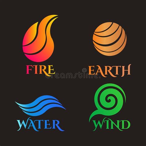 Earth Fire Water Wind Stock Illustrations – 775 Earth Fire Water Wind ...