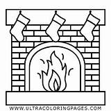 Fireplace Coloring Page  Ultra Pages sketch template