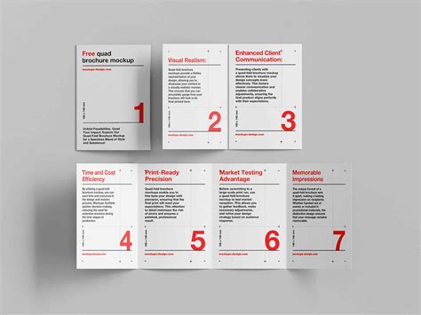 Four Fold Brochure Mockup