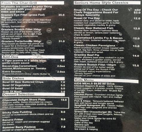 The Royal Hotel Menu, Menu for The Royal Hotel, Essendon, Melbourne - Urbanspoon/Zomato