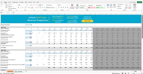 Free Marketplace Revenue Model Template - ProjectionHub