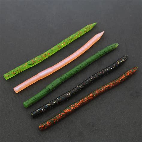 12.5cm 4g soft worm fishing lure bait for "wacky rig" 10pcs/lot-in Fishing Lures from Sports ...