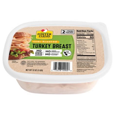 Foster Farms Oven Roasted Turkey Breast, 2 lb - Foods Co.