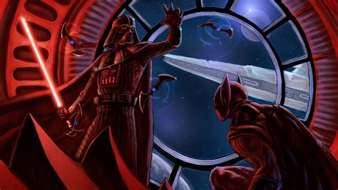 Wallpaper : Darth Vader, Batman, star Wars, DC Comics, lightsaber ...