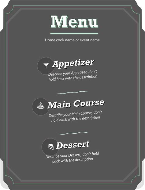 38 Free Simple Menu Templates For Restaurants, Cafes, And Parties