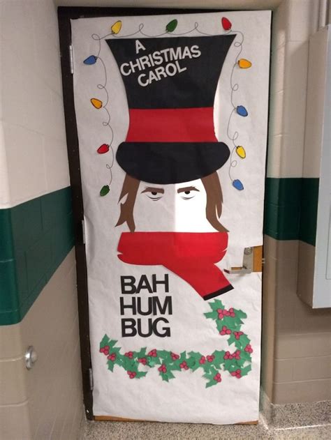 "A Christmas Carol" Classroom Door | Door decorations classroom christmas, Christmas classroom ...