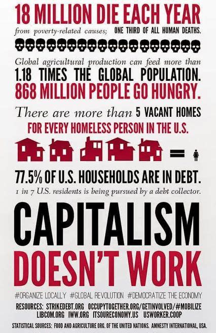 Capitalism doesn't work! | Anti capitalism, Capitalism, Poverty