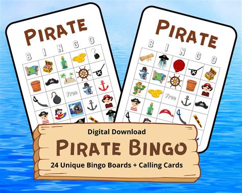 Pirate Bingo Pirate Birthday Party Pirates Party Game - Etsy