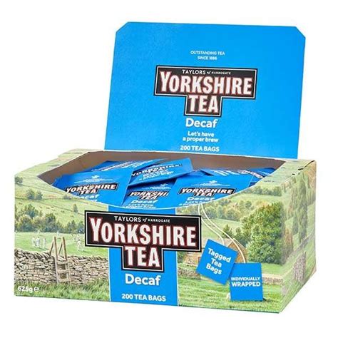 Yorkshire Tea Decaff (200) Individually Wrapped Envelope Teabags