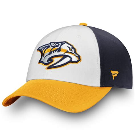 Men's Nashville Predators Fanatics Branded White/Gold Iconic ...