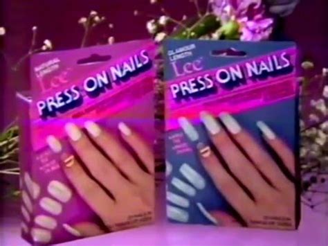 80's Ads: Lee Press On Nails 1985 - YouTube