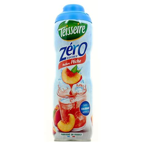 Teisseire Zero Sucre Sirop de pêche, 60cl : houra.fr