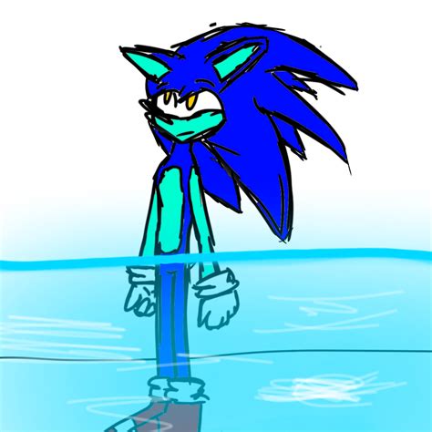 Sonic hates water by zombiejb1 on DeviantArt